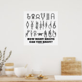 Hoeveel knopen kun je kennen? poster (Keuken)