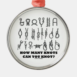 Hoeveel knopen weet je? metalen ornament