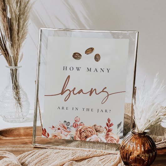 Hoeveel koffiebonen zitten er in het potje spelbor poster