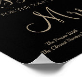 Hoeveel kusjes voor de aanstaande Mrs shower spel  Poster (Hoek)