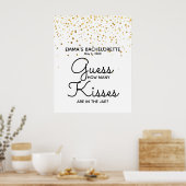 hoeveel kusjes zitten er in de pot douche spel poster (Keuken)