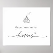 Hoeveel kussen douchen gokken spelbord poster (Voorkant)