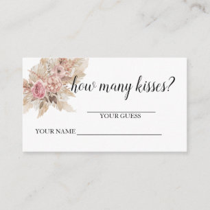 Hoeveel kussen notitiekaartje