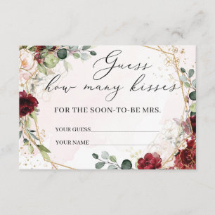 Hoeveel kussen spel kaart boho bordeaux bloemenspe