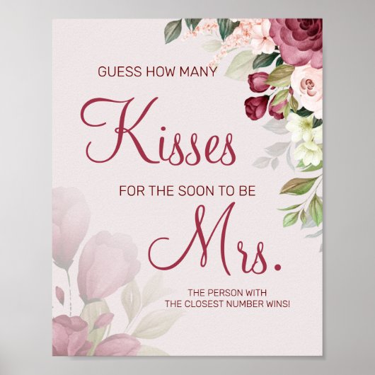 Hoeveel kussen voor binnenkort Mrs. Poster (Voorkant)