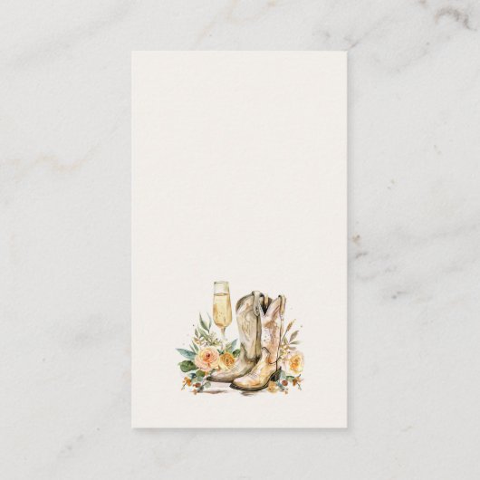 Hoeveel kussenlaarzen en bubbelig Vrijgezellenfees Informatiekaartje (Achterkant)