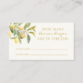 Hoeveel Lemon Drops Enclosure Kaart Plaatskaartje (Voorkant)