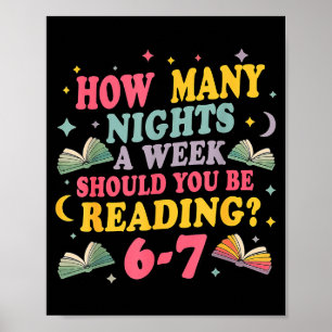 Hoeveel Nachten Lezen 67 Meme Zes Zeven Leraar  Poster