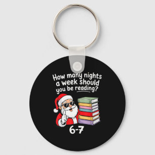 Hoeveel nachten lezen leraar 67 kerst zes S Sleutelhanger
