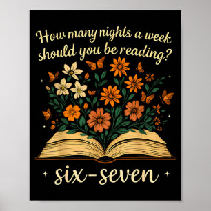 Hoeveel nachten per week moet je 67 Mem lezen Poster