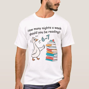 Hoeveel nachten per week moet je 6-7 lezen t-shirt