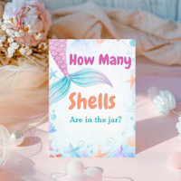 Hoeveel Shel zijn er in de pot Baby shower Game te