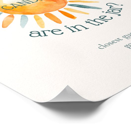 Hoeveel Snoepjes hier komt het Baby shower van de Poster (Hoek)