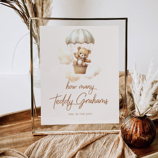 Hoeveel teddygrammen zitten er in de pot? poster