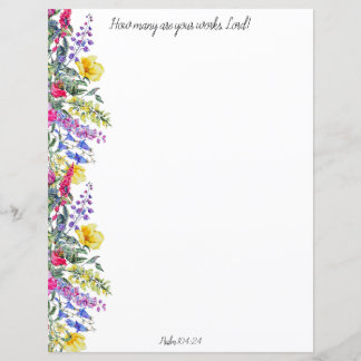 Hoeveel zijn uw werken Christelijk briefpapier