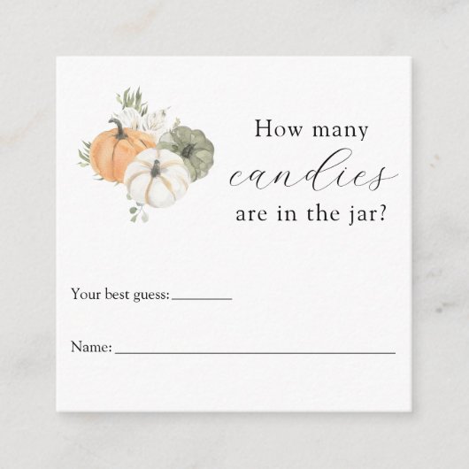 Hoeveel zitten er in het Jar Shower Game? Informatiekaartje (Voorkant)