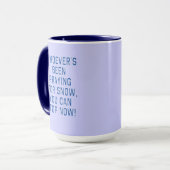 HOEVERS PRAYY VOOR SNEEUW, STOP T-shirt Mok (Voorkant links)