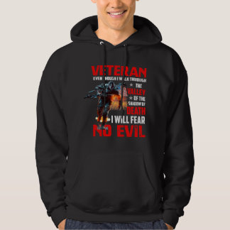 Hoewel ik door de veteraan van de Militaire loop l Hoodie