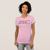 Hoewel ze klein is, is ze fel. Singlet T-shirt (Voorkant volledig)