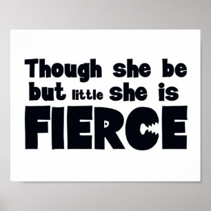 Hoewel ze maar een kleine kinderkamer is poster