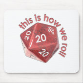 HoeWeRoll20s Muismat (Voorkant)