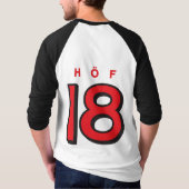 HOF18 Baseball-Shirt T-shirt (Achterkant)