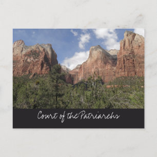 Hof van de Aartsvaders II in Zion National Park Briefkaart