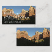 Hof van Patriarchen I in het Nationaal Park Zion Visitekaartje (Voorkant / Achterkant)