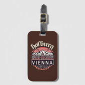 Hofburg in cirkels bagagelabel (Voorkant (verticaal))