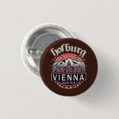 Hofburg in cirkels ronde button 3,2 cm (Voorkant /achterkant)