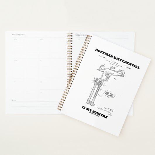 Hoffman Differential is mijn Mantra US patent Planner (Display)