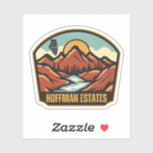 Hoffman Estates, Illinois Sticker (Vel)