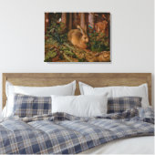 Hoffmann Hare Forest Natuur Painting Canvas Afdruk (Insitu (Slaapkamer))