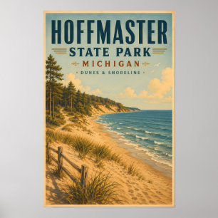 Hoffmaster State Park Michigan Illustratie Reizen Poster