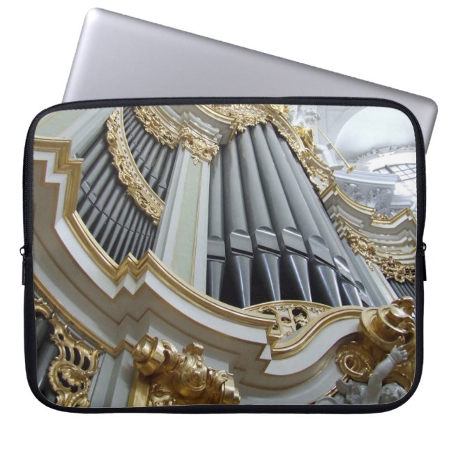 Hofkirche Germany Pipe Organ Laptop Sleeve (Voorkant)
