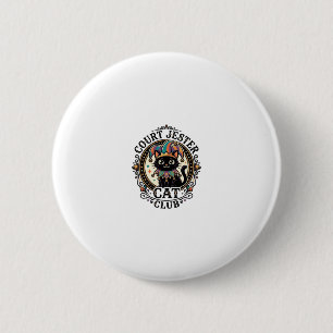 Hofnar Kat Grappige Kat Liefhebber Ontwerp - Hofna Ronde Button 5,7 Cm