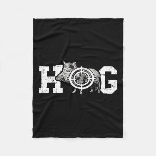 Hog Boar Wild Hog Hunting Wild Boar Pigs Wild Hog Fleece Deken