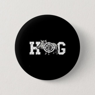 Hog Boar Wild Hog Hunting Wild Boar Pigs Wild Hog Ronde Button 5,7 Cm