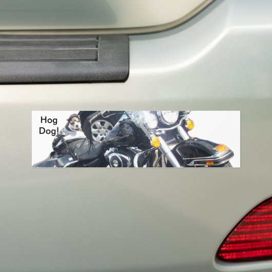 Hog Dog Bumpersticker (Op auto)