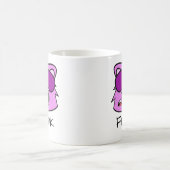 Hog Doodle Face Personnalisé Café Mug (Centre)