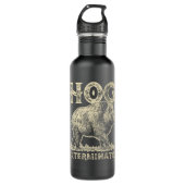 Hog Exterminator - Boar Hunting Wild Hog Hunter Waterfles (Voorkant)