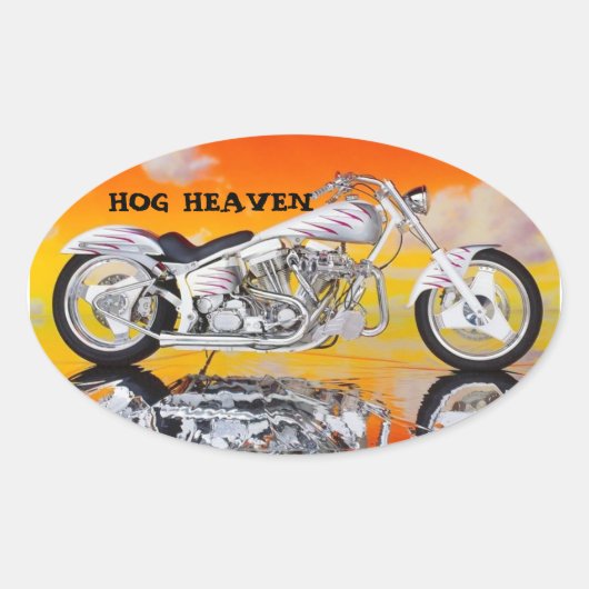 HOG HEAVEN HELMET STICKERS PKG 4 (Devant)
