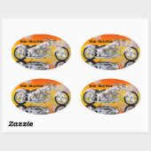 HOG HEAVEN HELMET STICKERS PKG 4 (Feuille)