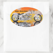 HOG HEAVEN HELMET STICKERS PKG 4 (Sac)