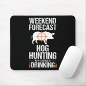 Hog Hunter Pig Gift Weekend Beer Boar Muismat (Met muis)