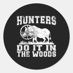 Hog Hunting Wild Hog Boar Feral Pig Hunter Huntsma Ronde Sticker