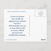 Hog Island Light Briefkaart (Achterkant)