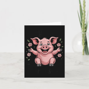 Hog Pink Funny Wild For Jesus Meme Schattige Chris Kaart