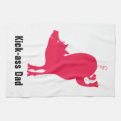 Hog rouge Barbeque Serviette de cuisine (Horizontal)