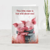 Hog Wild À propos de vous Carte Saint Valentin (Devant)